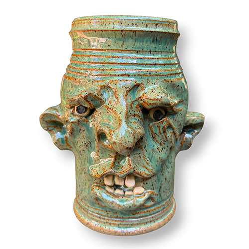 Tim Whitten 7" Green Face Vessel DP6175